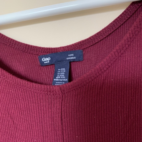 burgundy ribbed dress - Picture 3 of 3